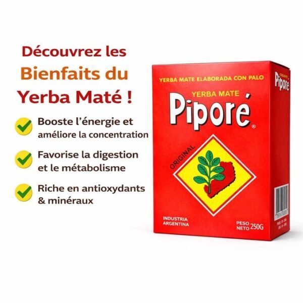 yerb dec Pack Gourdes et Bombilla + 250g Yerba Maté traditionnelle d'argentine